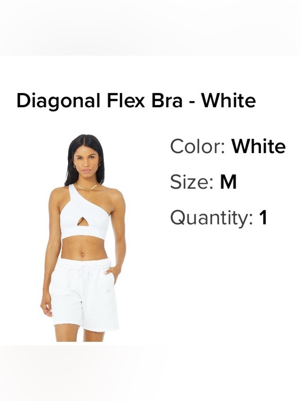 Alo  One-Shoulder Sports Bra